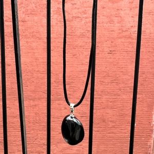 Black obsidian necklace